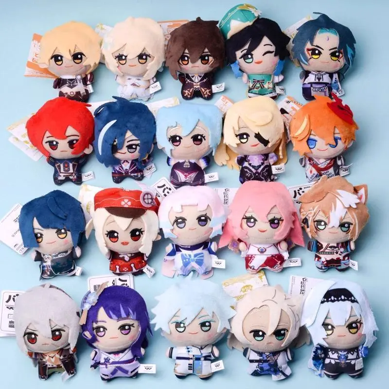 2026 hot item 10CM Impact Tartaglia Kaeya Diluc Venti Xiao Klee Plush Pendant Toy  Mini Keychain Doll Backpack Accessorie For Gift Popular toys