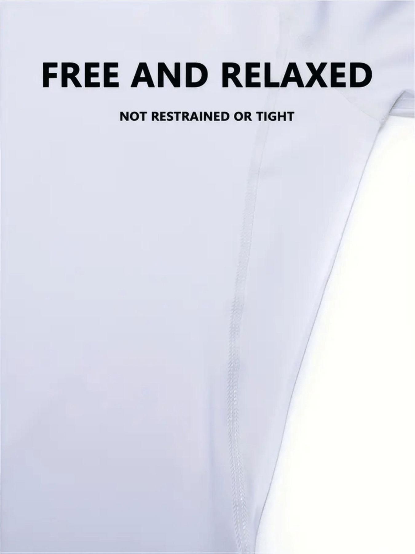 Men's White Short Sleeve Fitness T-shirt with Heartbeat Pull-up Print