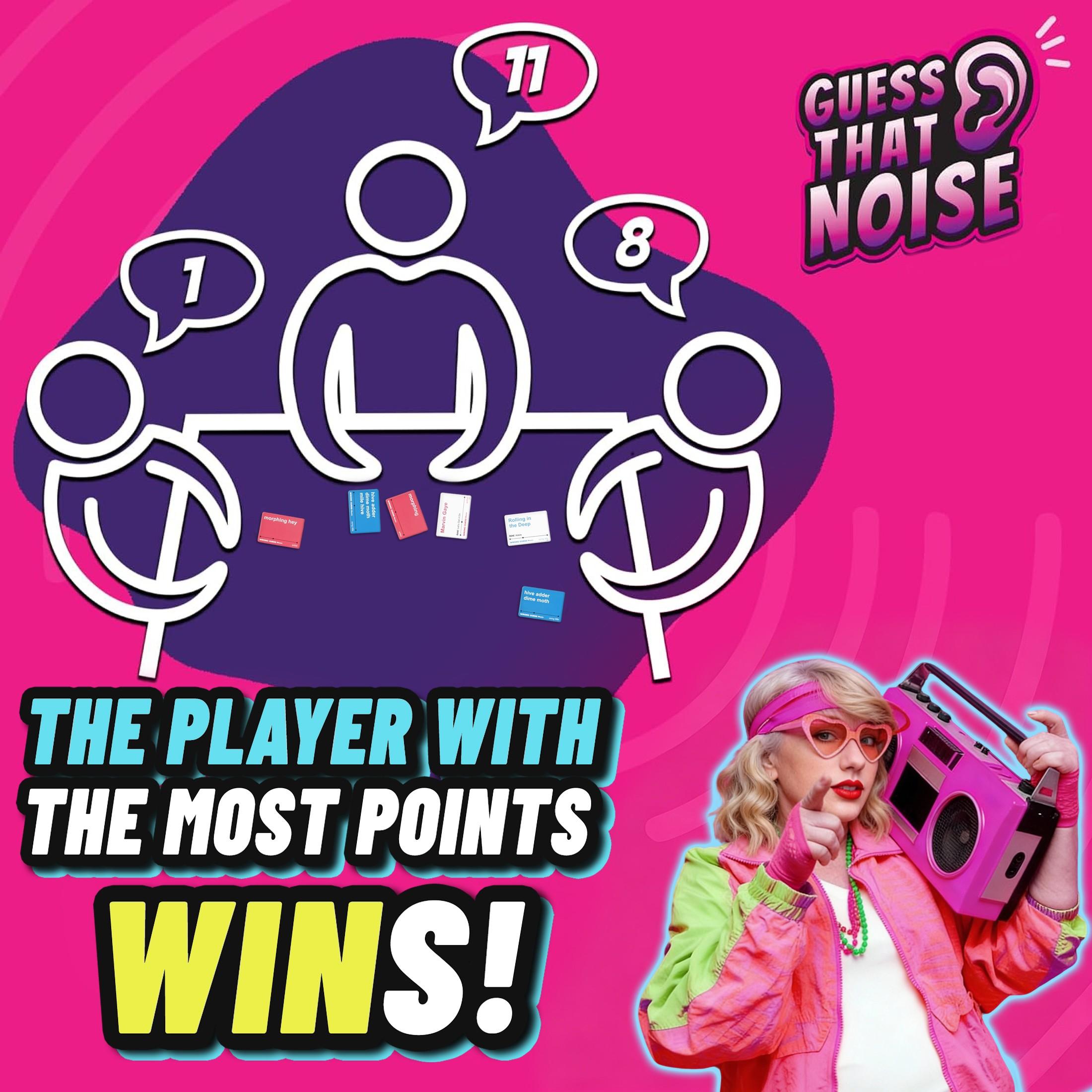 Guess Song Card Game Set, Timed Quiz Interactive Music Board Game, Best Party and Family Gift, Fun Musical Trivia Game