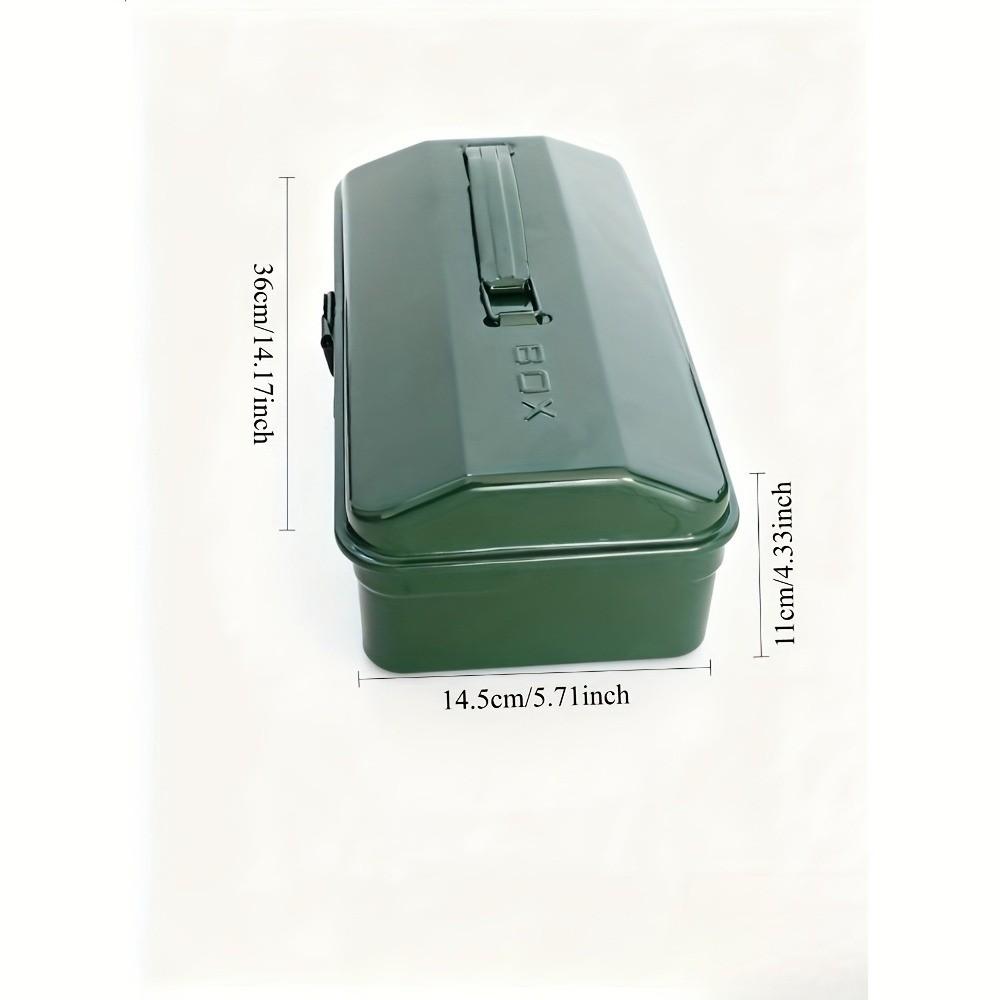 Industrial Grade Multi-Functional Tool Box, Portable Dual Layer Stainless Steel Back Panel, Thick Design, Shockproof, Waterproof, Freeze Resistant, Tool Organizer