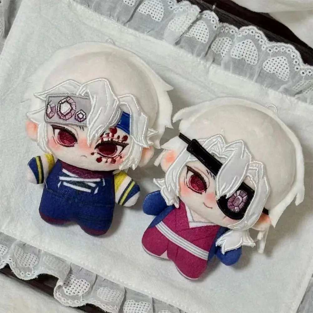 10cm Anime Demon Slayer Pendant Plusie Doll Keychain Uzui Tengen Plush Toy Backpack Dolls Fans Collect Birthday Gift