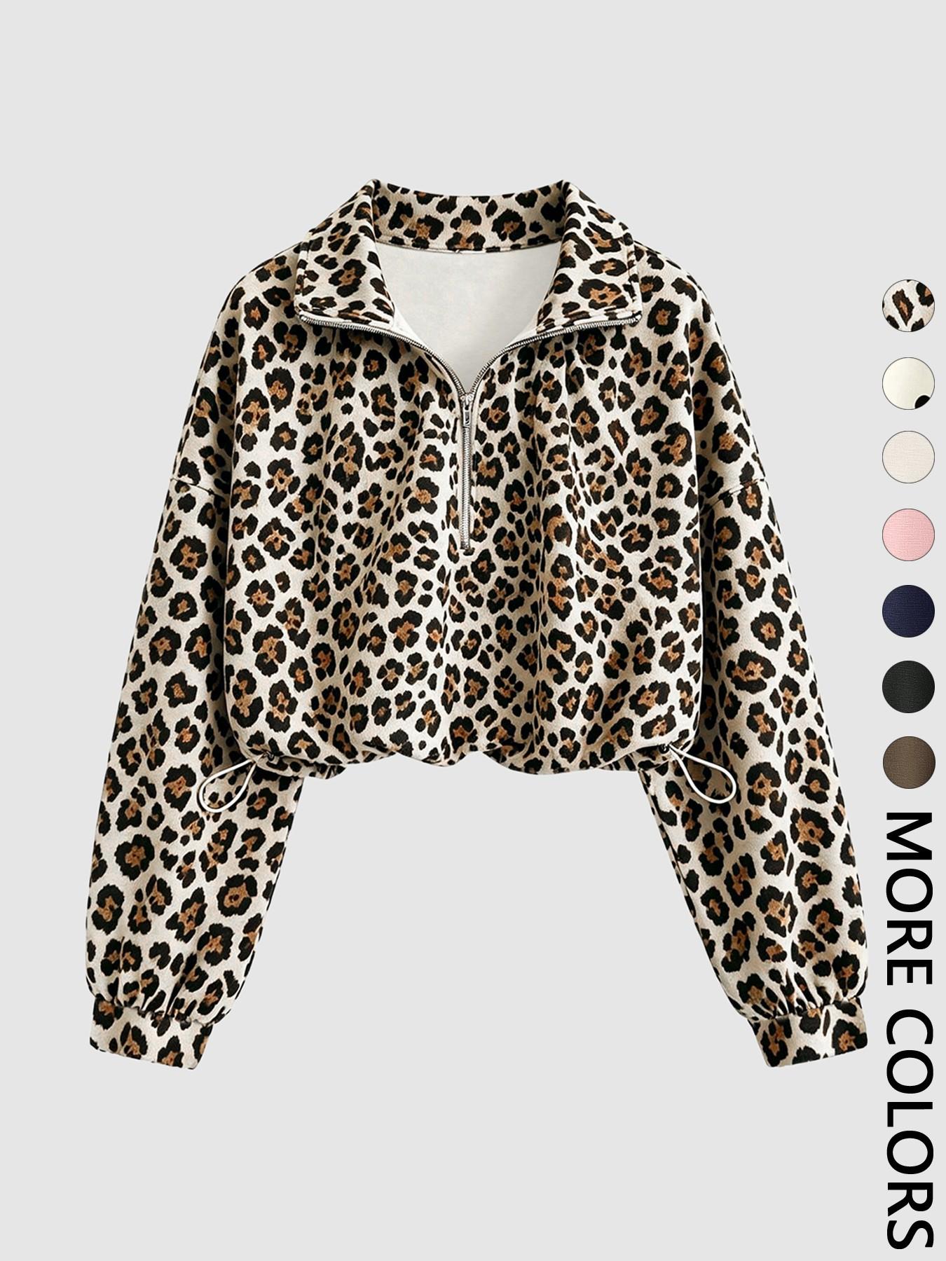 Women's Half-Zip Stand Collar Drawstring Adjustable Short Sweatshirt, Spring & Fall Casual Fashion, Comfortable and Stylish Women's Half-Zip Stand Collar Drawstring Adjustable Short Sweatshirt, Spring & Fall Casual Fashion, Comfortable and Stylish