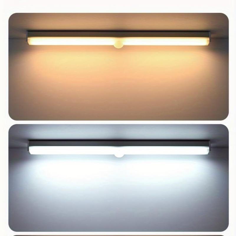 Motion Sensor Under Cabinet Light with 3000mah Rechargeable Battery, Dimmer Feature for Kitchen and Closet, Smart LED Strip Light with Adhesive Magnet
