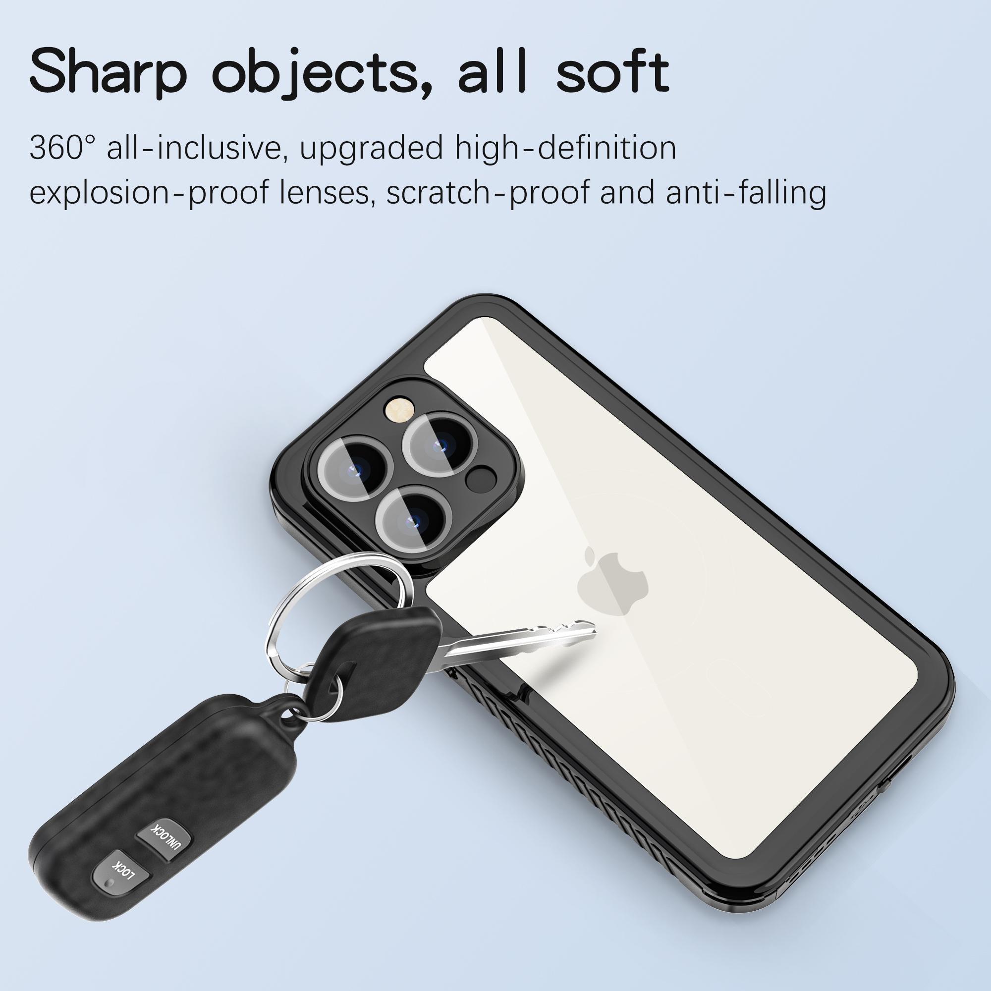 1PCS IP68 Waterproof Case For iPhone 17 16 15 14 13 12 11 Pro Max Plus Full Body Protective Cover Swim Underwater Diving Shell