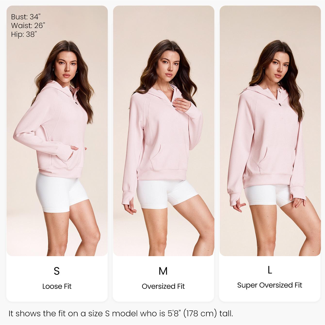 GLOWMODE Modal Silk Touch Half-Zip Hoodie Fall