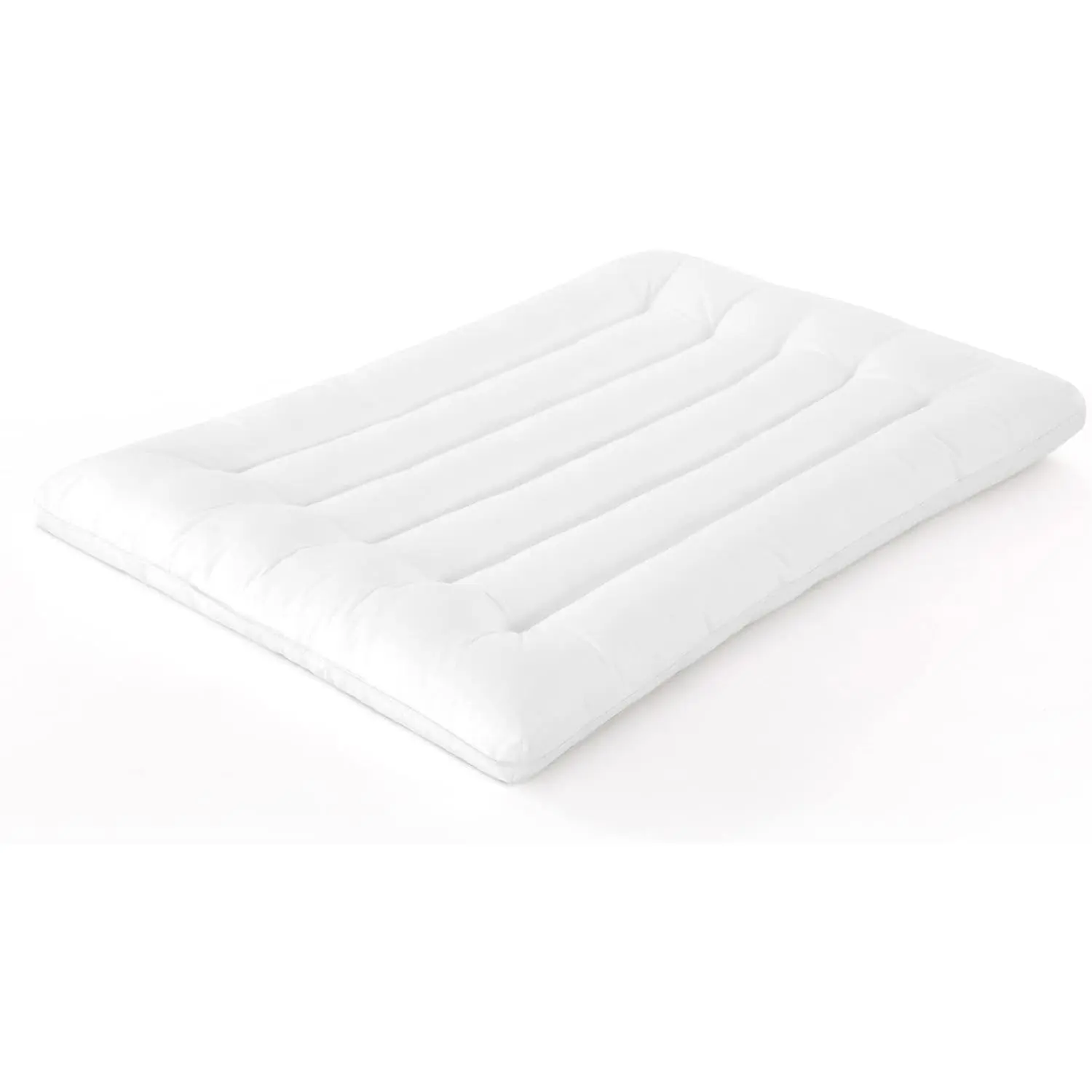 Ultra Thin Flat Pillow for Sleeping, Thin Pillow for Back Sleeper, Supportive Stomach Sleeping Pillow, Slim Bed Pillow, Machine Washable-Standard Size 18x26, White