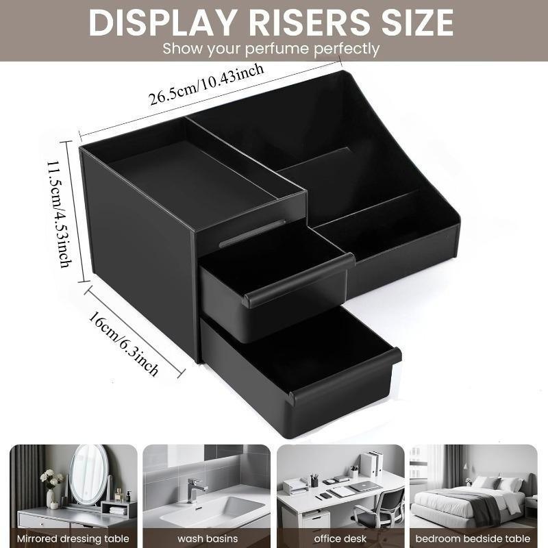 Men's / Women's Cologne Storage Rack, Bathroom Organizer, Perfume Tray, Toothbrush Holder, Counter Storage, Sink Brush Stand, Toiletries Storage Box, Beauty Organizer, Gloss Organizer