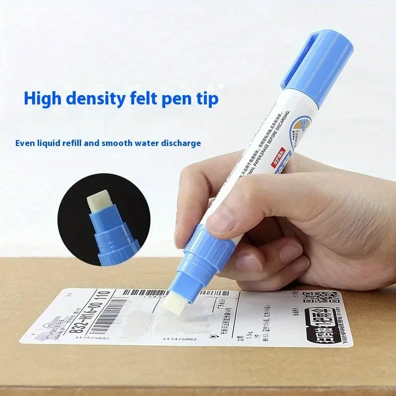 2 packs, thermal paper eraser for security and privacy protection, clean without any traces, leak proof and fraud proof privacy, white pen tip, used to clear credit card statement information, suitable for bank cards, phone bills and shipping labels