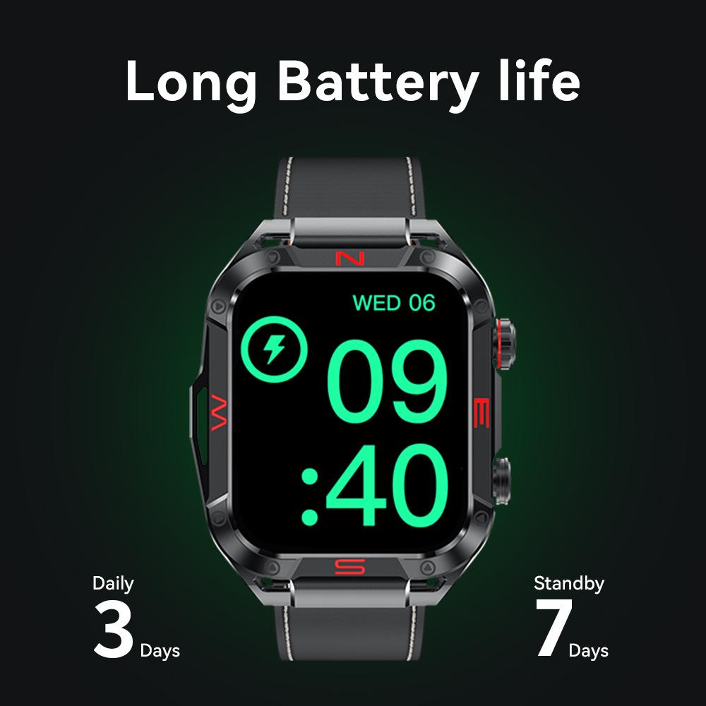 Smart watch voice control music playback heart rate motion detection waterproof band hd fitness answer call s320b