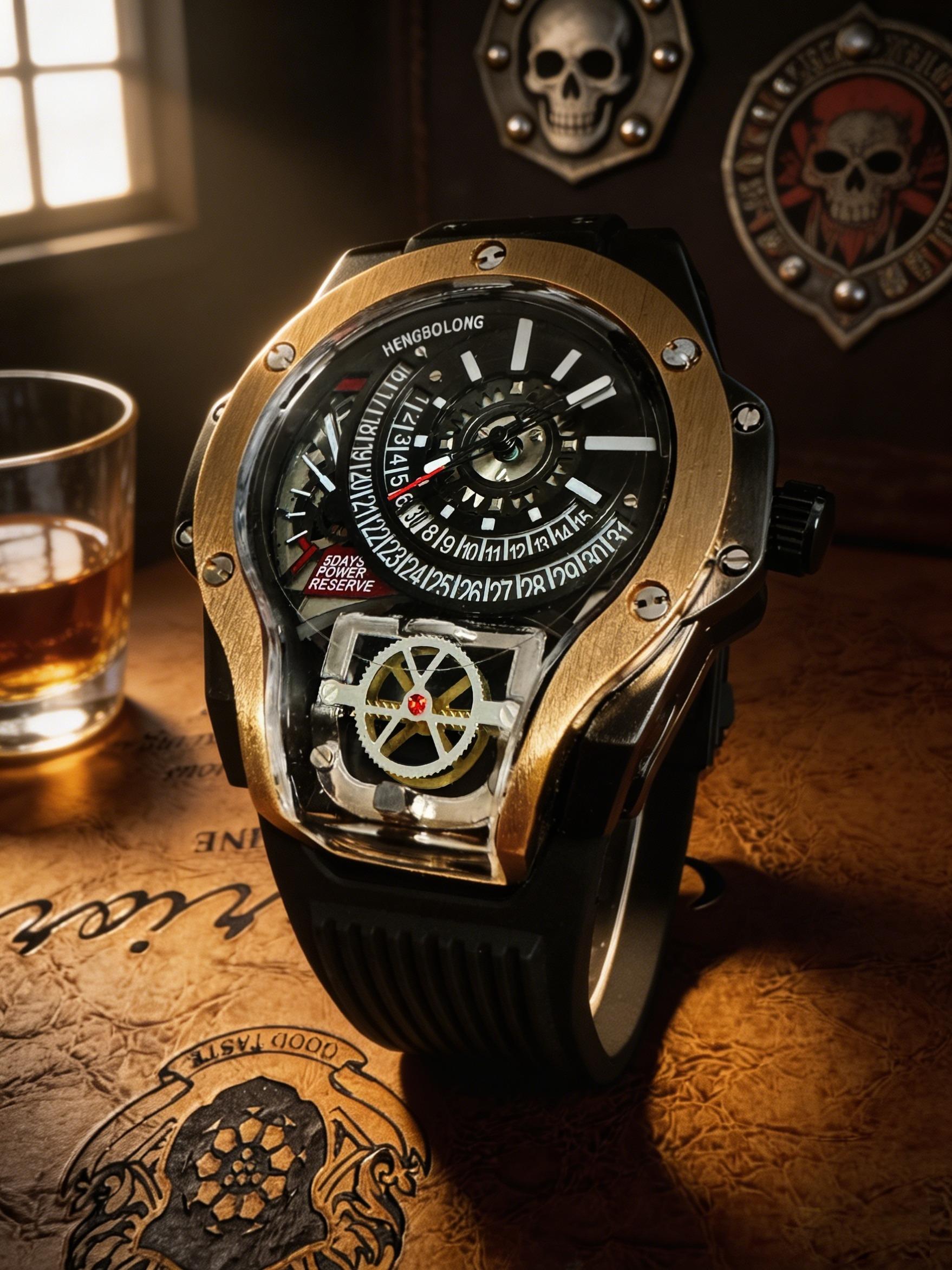 World Warcraft Punk Top Super Watch, Stud Design Alien Soul Watch, Tank-Level High-End Cyber Watch