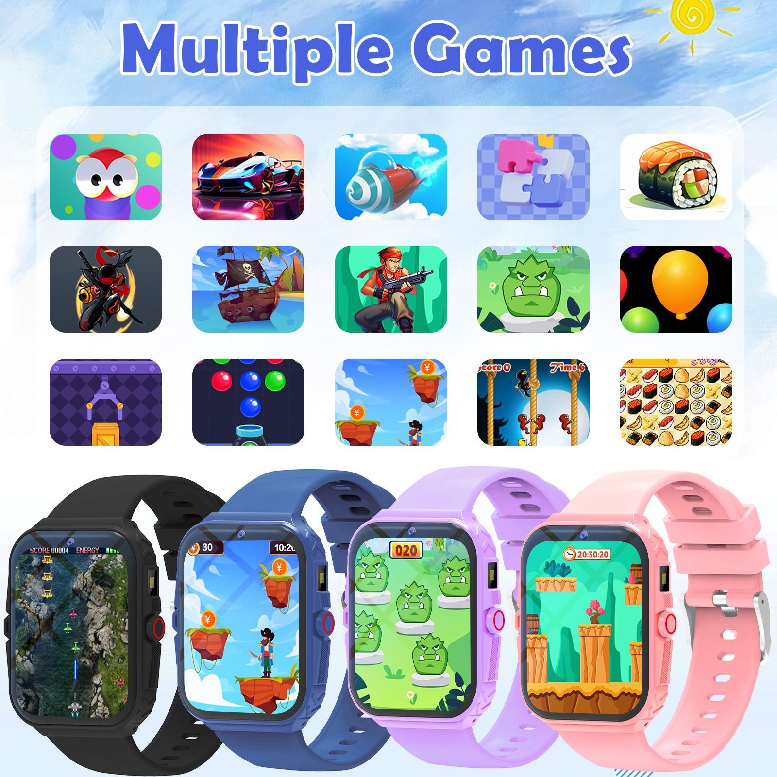 Kids Smart Wearable Watch (1.83 Inch) – Capture Memories with Camera & Growth Album,  Fun Games, Plus Calculator/Calendar/LED Torch, Unisex for Boys & Girls