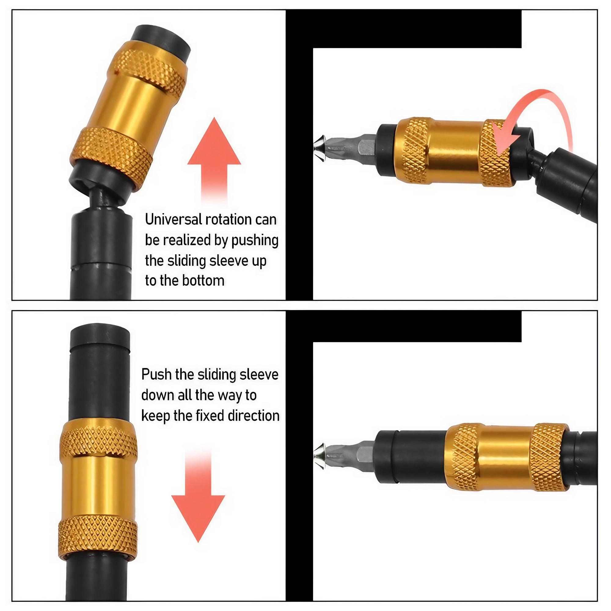 Hex Key Driver Quick-Change Extension: Locking Adapter for Drills & Screwdrivers. Perfect for DIY, Home Repair & Holiday Setups. Reach Tight Spaces with Durable Steel Bit Holder. Fits Multiple Driver Bits. Upgrade Your Toolbox!