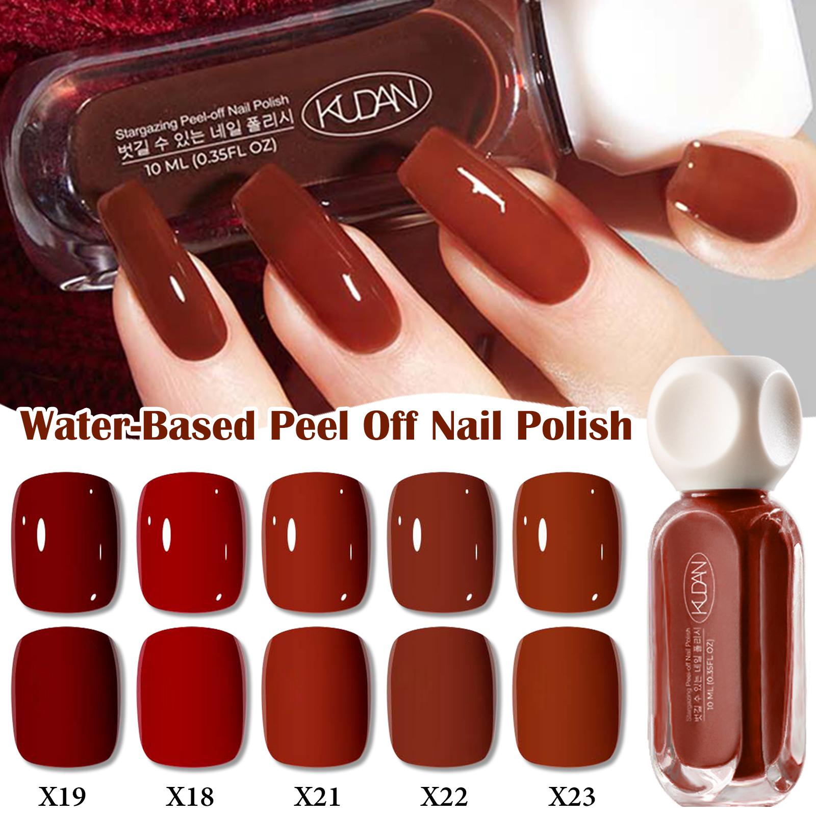 Quick Drying Nail Polish Set, 5Count/Set New Trendy Nail Polish Varnish, Alcohol-free|Odorless|No-bake|Water-Based|Peel-off|Easy-to-Apply|Multicolor, Suitable for Daily Nails & Festival Nails,Nail Art Supplies for Women & Girls, Nail Manicure