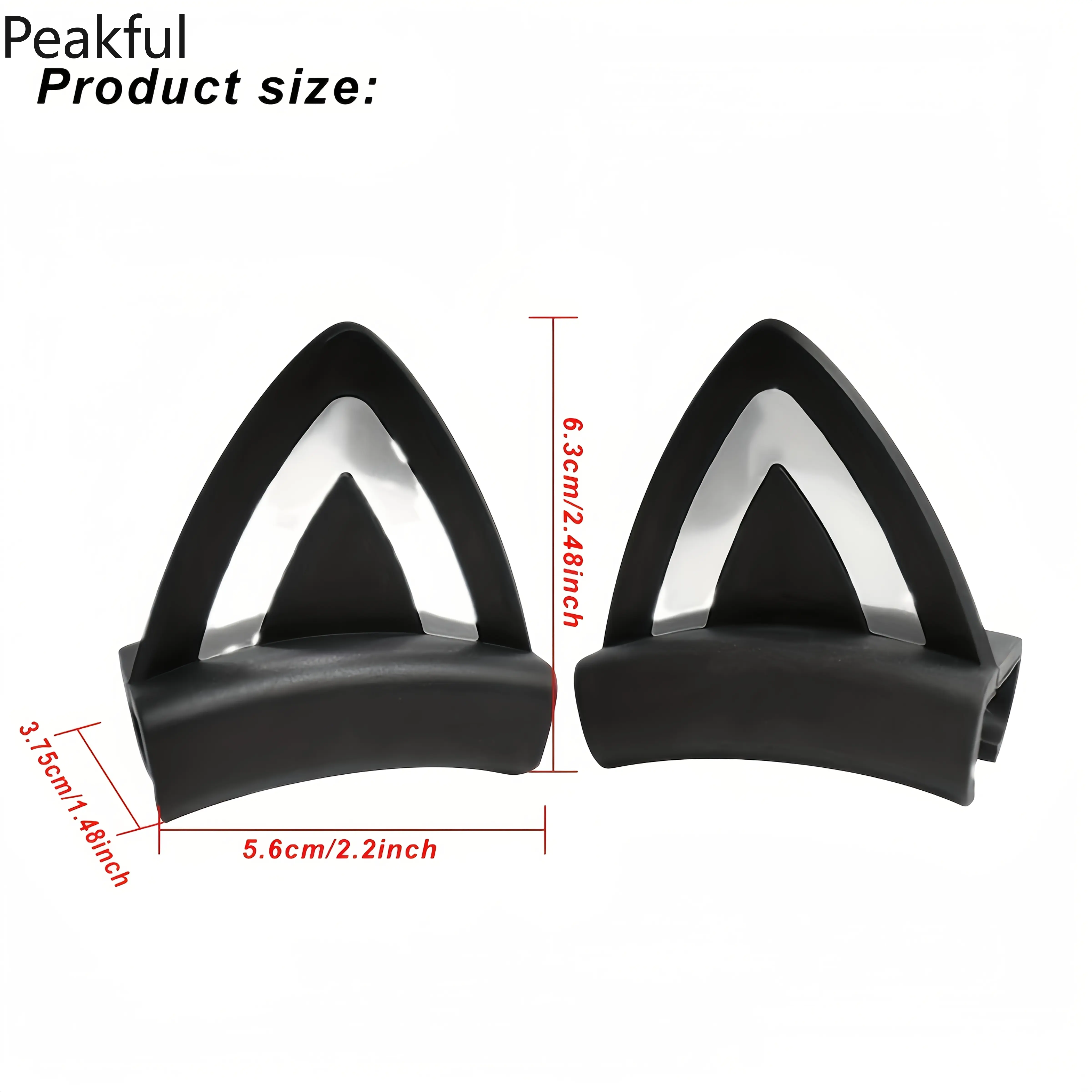 4Pcs Cute Cat Ear Headphone Covers With Strap V Shaped Reflective Stripe Soft Ear Pad For DJ Streaming Gaming Headphone Accessories Gift Girls Decor