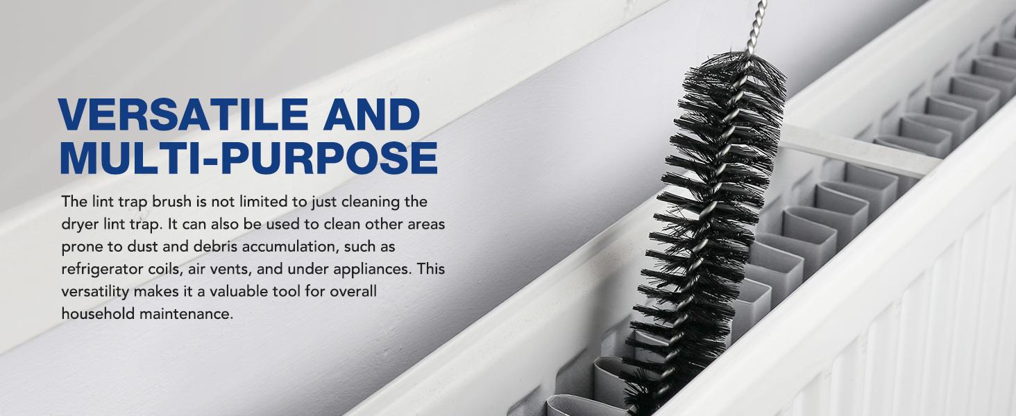 2 Pieces Dryer Vent Cleaner Kit VacuumAttachment with Brush -Multiple Combinations V1 Lint Remover Power Washer and Vacuum Hose Quickly RemovesLint home care