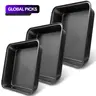 Non-stick Brownie Pan, 2/3pcs Rectangular Carbon Steel Baking Tray, Bakeware Tray Set, Cake Baking Tray for Oven, Kitchen Bakeware #GLOBAL PICKS