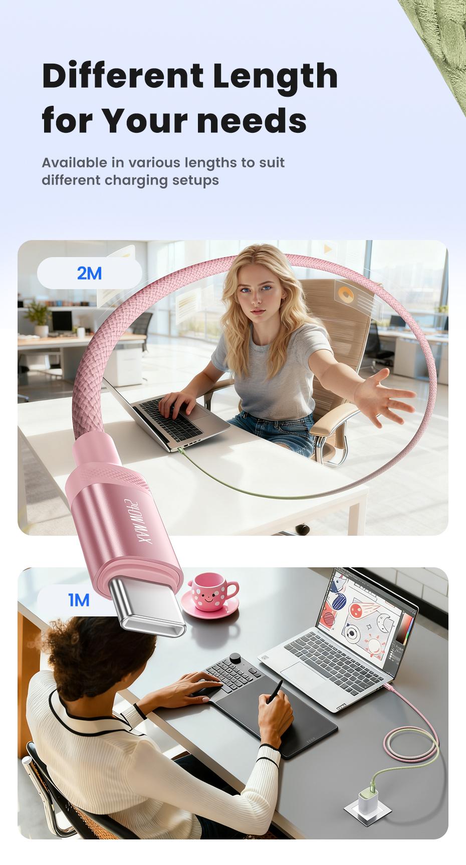 Toocki 240W Colorful Gradient Type C to Type C Cable PD 3.1 QC4.0 Ultra-High Power USB C Cable For Xiaomi Samsung iPhone 17 16 15 MacBook Laptop Fast Charging Data Cord Toocki 240W Colorful Gradient Type C to Type C Cable PD 3.1 QC4.0 Ultra-High Power USB C Cable For Xiaomi Samsung iPhone 17 16 15 MacBook Laptop Fast Charging Data Cord