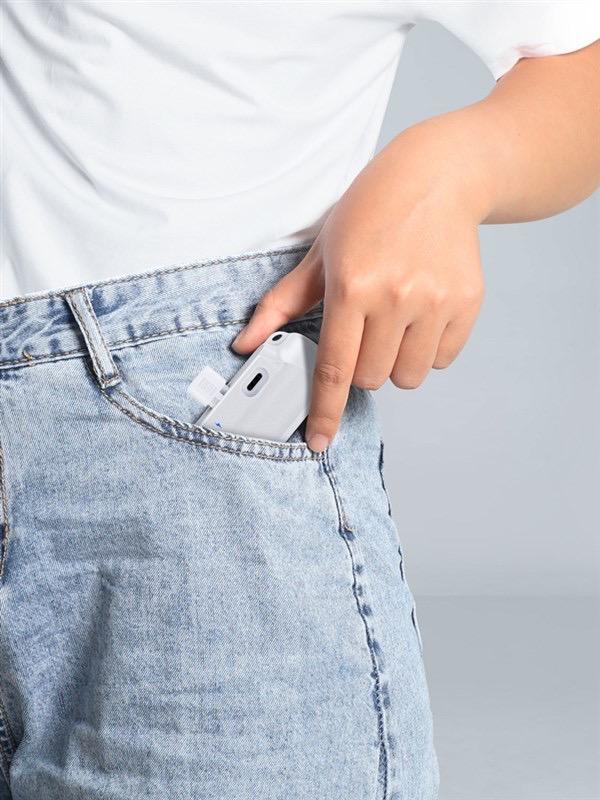 Portable Charger, Power Bank, 6500mAh Mini Ultra Compact Portable Phone Charger Battery Pack for iPhone，Android (Black) Accessories Smartphone