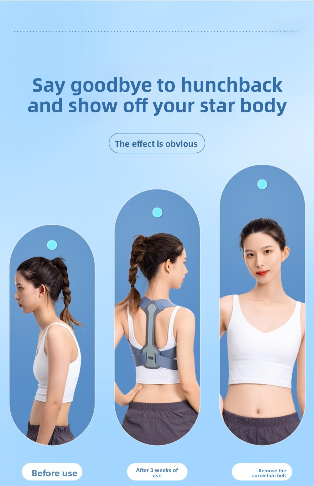Humpback correction belt for adults, invisible shoulder and back corrector, posture correction device, spinal scoliosis straight back corrector