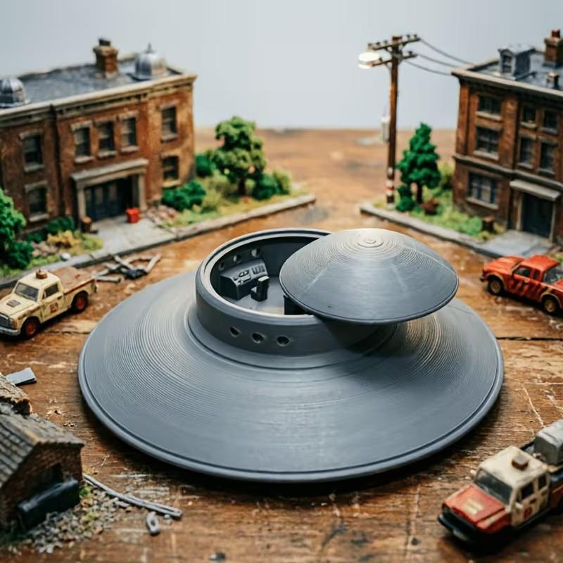 Alien Spaceship Model Display, Ufo Miniature Model, High Precision Cockpit, Essential Collection for Aviation Enthusiasts, Gift for Space Lovers