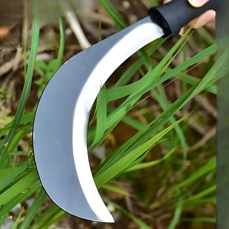 Curved Scythe for Grass Cutting, Vegetable Harvesting, Pruning Branches, Garden Tool, Durable and Efficient, Ideal for Farming and Gardening