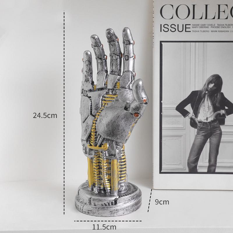 Cyberpunk Mechanical Hand Game Controller Stand, Ring Bracelet Holder, Photo Background Decor, Xbox Switch Console Accessory