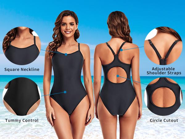 Tempt Me Athletic One Piece Swimsuits for Women Training Sport Tummy Control Bathing Suits Tempt Me Athletic One Piece Swimsuits for Women Training Sport Tummy Control Bathing Suits