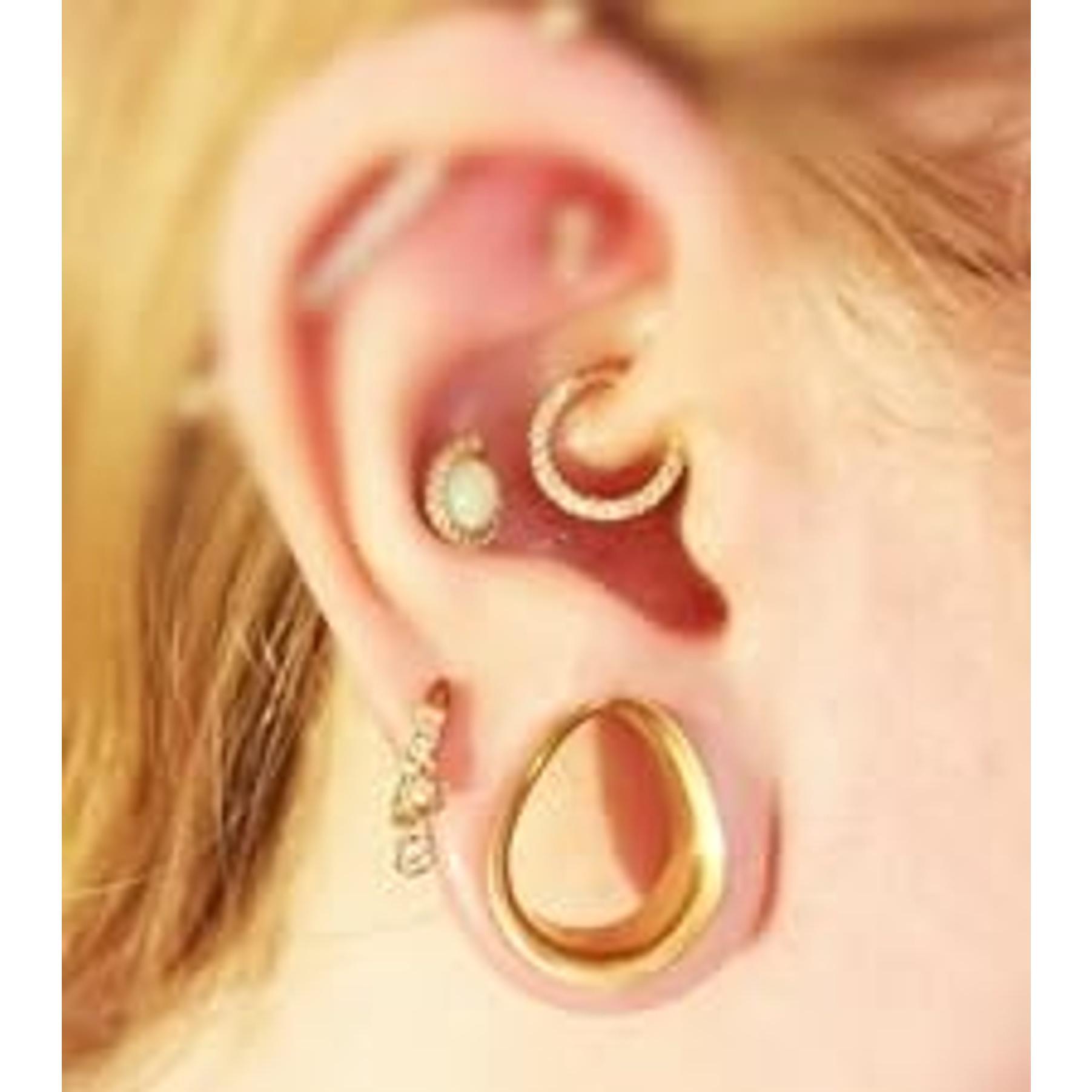 3 PCS 14G-0G Cozy Glass Septum Stretching Kits Pincher Taper with O-Rings Buffalo Septum Retainers Hypoallergenic Fresh Stretch Body Piercing Retainers Ear Hangers