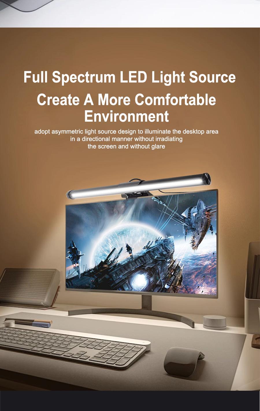 RGB Gaming Monitor Light Bar with Double Touch Control USB Powered Eye Caring Ambient Backlight for Computer Screen Gaming Setup and Desk Lighting Led Floor Lamp Decorative Atmosphere Lamp lights RGB Gaming Monitor Light Bar with Double Touch Control USB Powered Eye Caring Ambient Backlight for Computer Screen Gaming Setup and Desk Lighting Led Floor Lamp Decorative Atmosphere Lamp lights