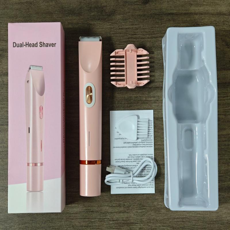 Women's Electric Razor Combo, Dual Function Electric Hair Trimmer, Dry & Wet Use Bikini Razor, Public Barber Tool, Zb-0236L Model