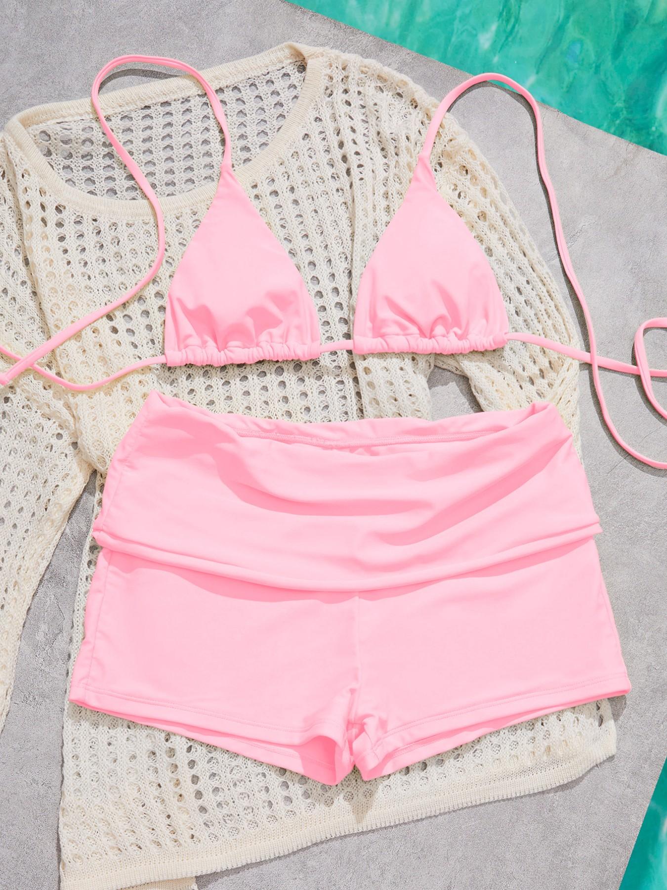 Women's Swimsuit bikini,retro every day wear baby yellow beachwear/gym pants spot Going Out Outfits/Casual/Y2k/Clothes sexy/Western Wear Women/Boho /Cocktail/Vintage/Bodycon/Rave Outfits Festival/Classy/Old Money/Streetwear/Vacation spring summer Outfit