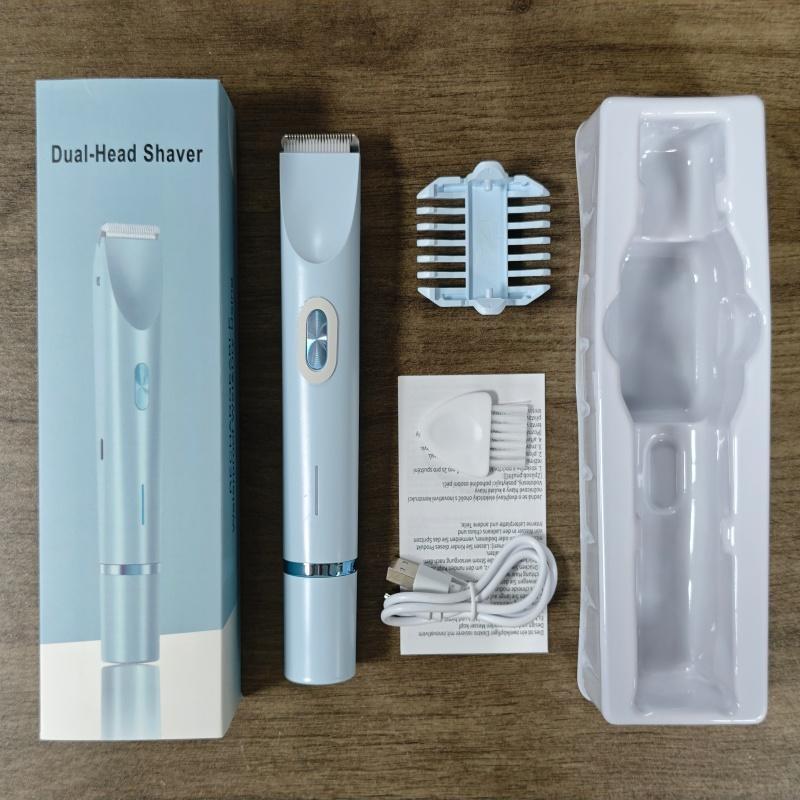 Women's Electric Razor Combo, Dual Function Electric Hair Trimmer, Dry & Wet Use Bikini Razor, Public Barber Tool, Zb-0236L Model