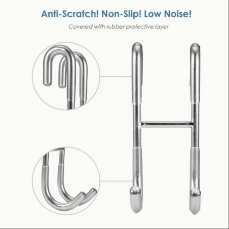 Stainless Steel Multi-Purpose Shower Squeegee, Replaceable Rubber Blade, Handheld Glass Cleaner, Durable Home Cleaning Tool, Squeegee Drying