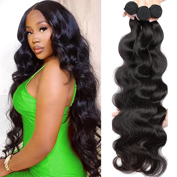Straight/Body Wave Hair Bundles Raw Hair Bundles 1 3 4 Bundles Quick Weave Extensions Human Hair Bundles 100g/piece TikTokShopBlackFriday