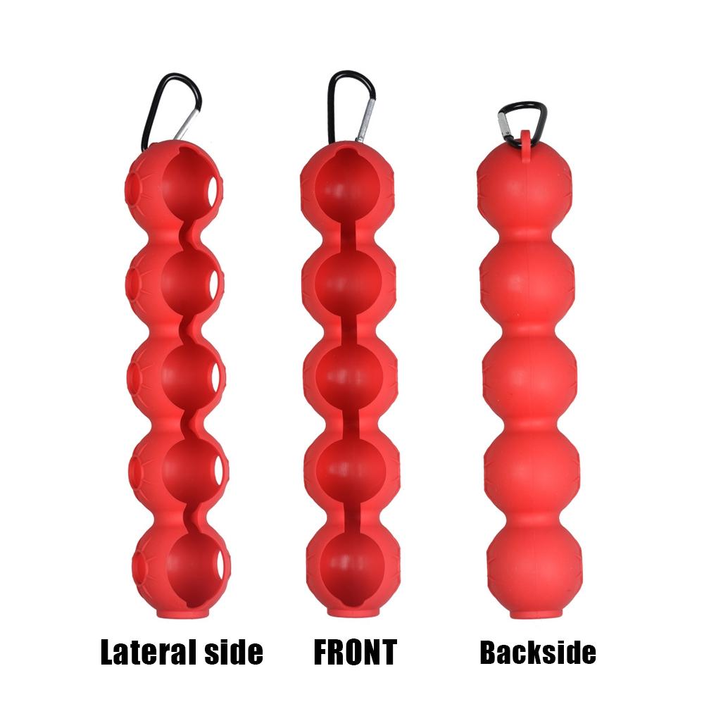Silicone Golf Ball Bag Protective Cover, Mini Multicolor Ball Pouch, Portable Golf Equipment, Golf Accessories for Men & Women