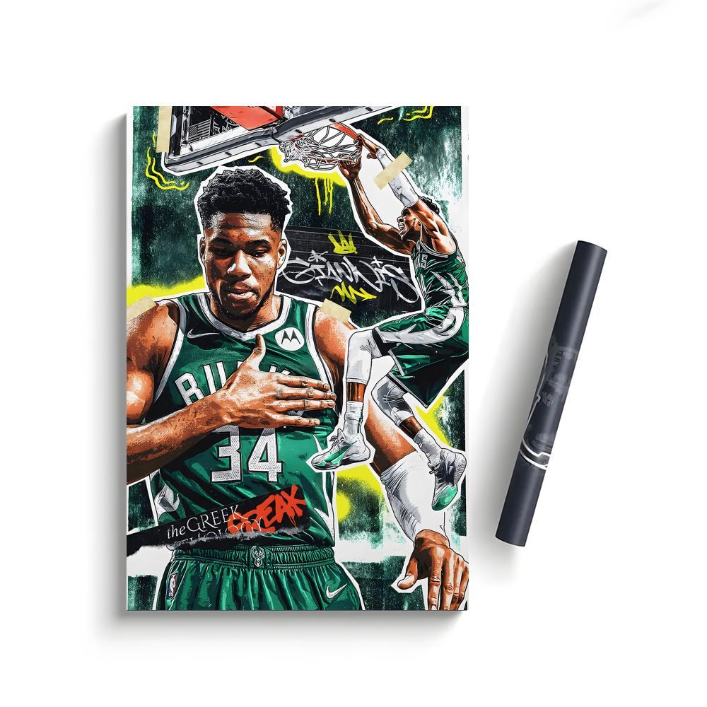 Giannis Antetokounmpo Poster Bedroom Home Decor Art Poster Perfect Gift for Family and Friends