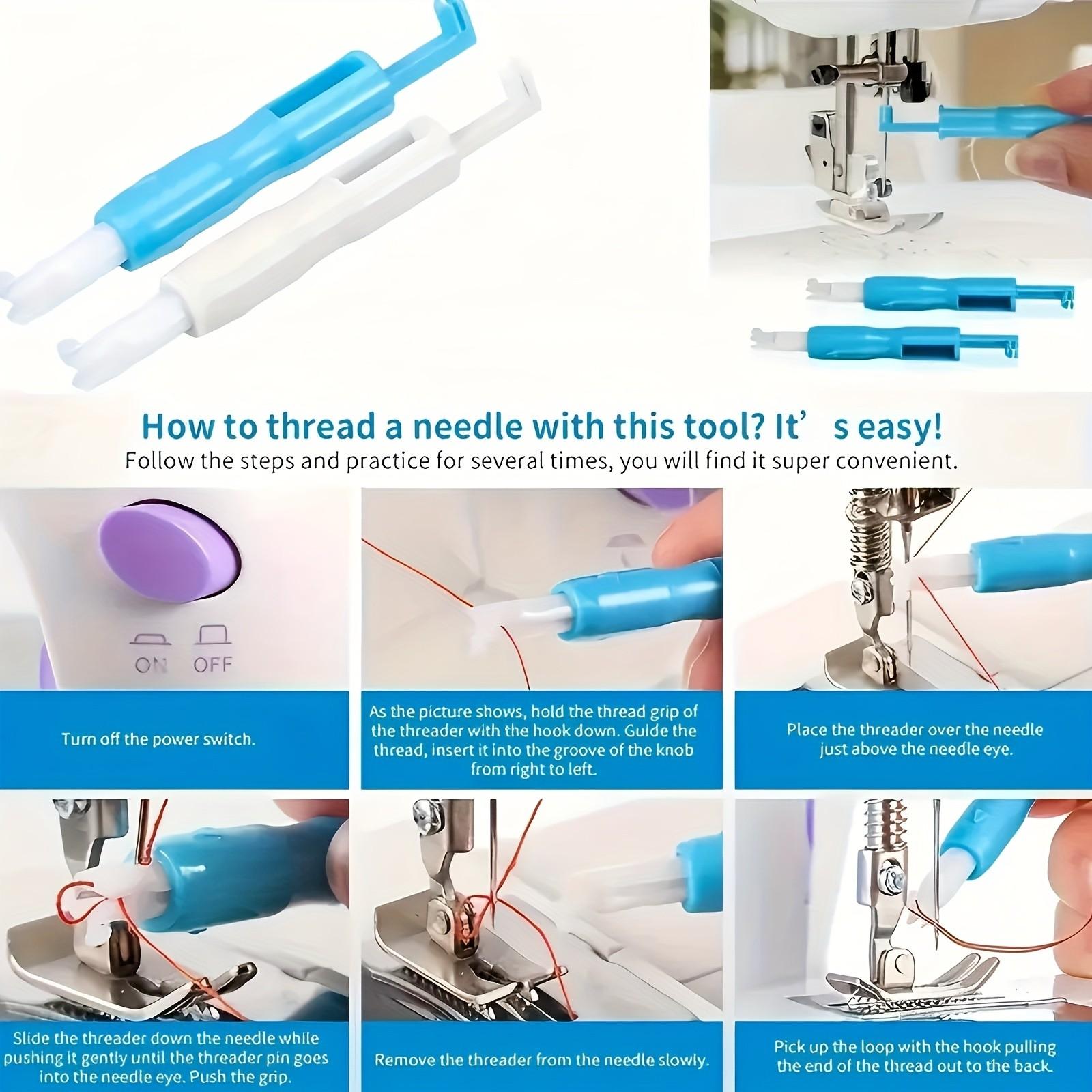 Senior Sewing Tool Threader, Home Sewing Machine Automatic Threader, Plastic Quick Needle Threader, Easy-Use Sewing Accessory, Sewing Supplies Crafts