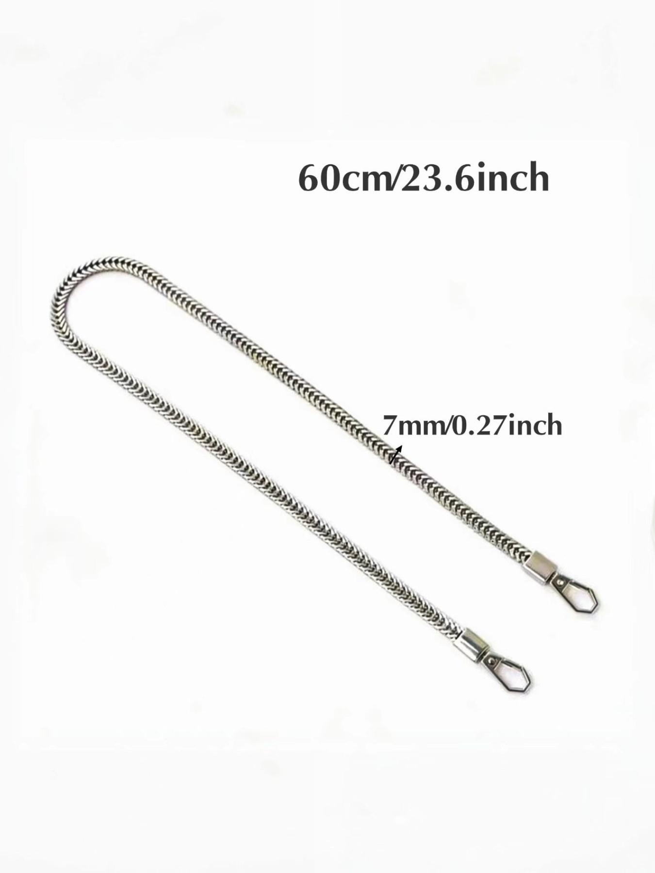 Elegant Handbag Chain,tracolla per borsa，catena per borsa， 2D Flat Iron Strap, Metal Buckle Shoulder Strap, Replaceable Single Shoulder/crossbody Strap, DIY Wallet Making