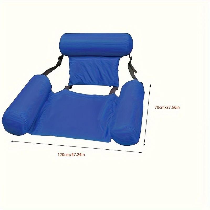 Adjustable Floating Chair, Comfortable Backrest Design, Adult Universal, Thickened Inflatable, Pool Lounge Essential, 1/2-Pack
