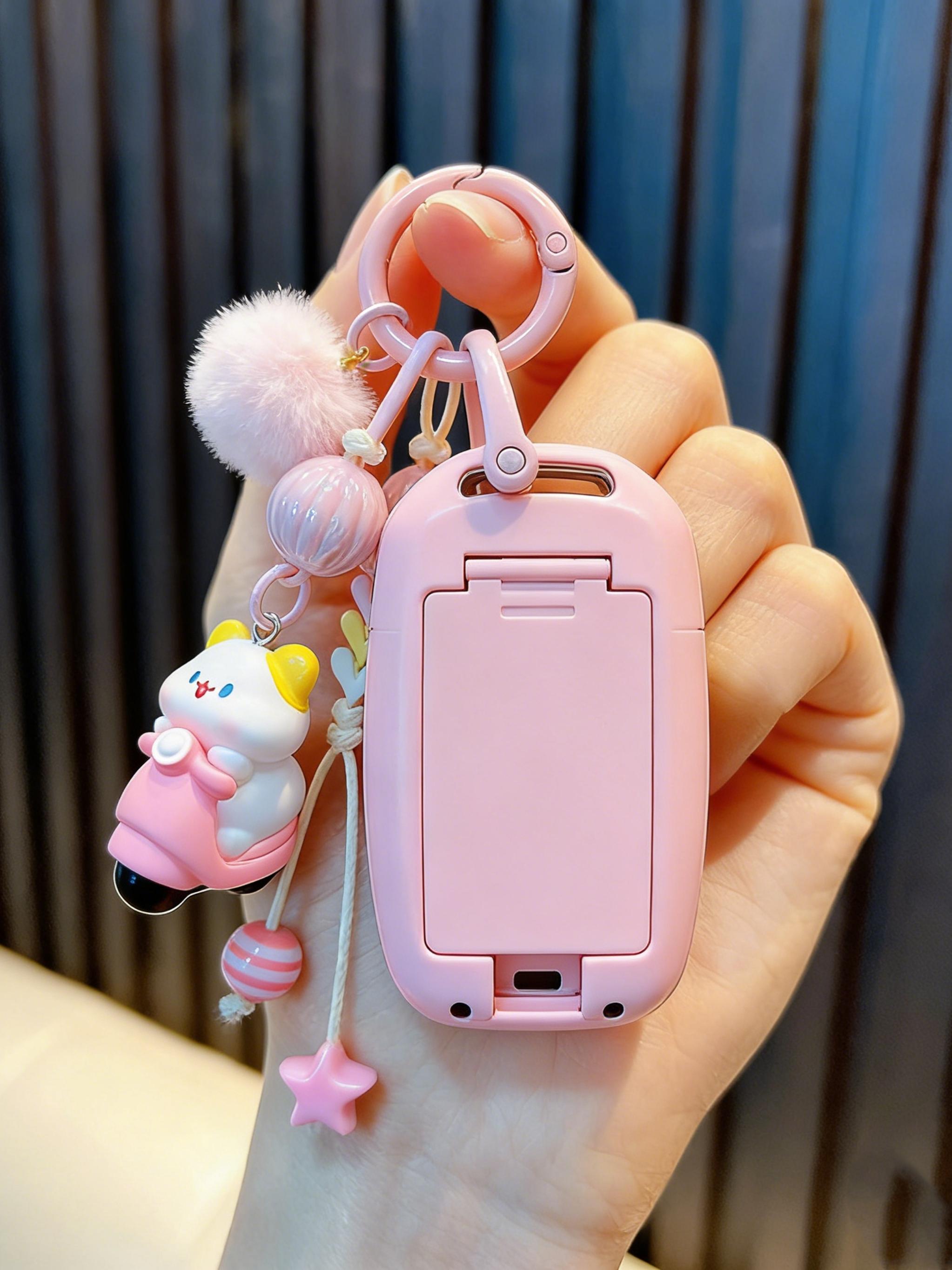 Cat Keychain with Tassels, Fashionable Bag Accessory, Unique Design for Daily Use, Perfect Gift for Women and Girls