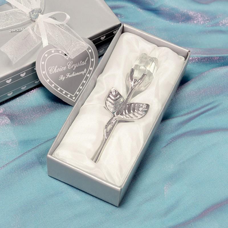 Artificial Crystal Glass Rose Ornaments, Rose Flower Design, 1/2 Counts Decorative Flowers, Decorative Faux Flower, DIY Spring Artificial Flower for Home Wedding Desktop Decoration, Birthday Gift Ideas, Artificial Flower Set #GLOBAL PICKS