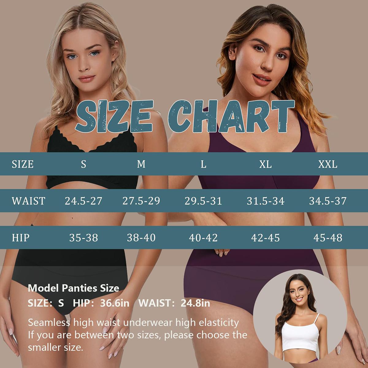 LEVAO High Waist Seamless Underwear for Women Full Coverage Brief No Show Simple Comfortable Panties 6 Pack S-XXL SpringStatements