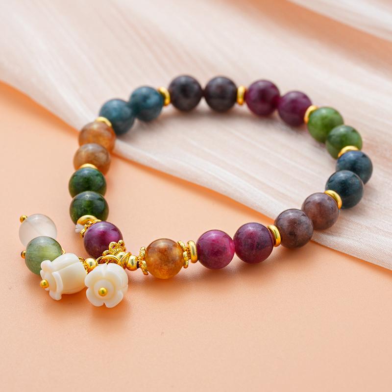 Natural Stone Bracelet | Lily of the Valley Pendant | Elegant Friendship and Engagement Gift