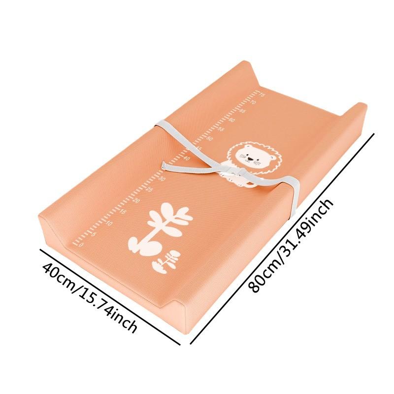 Baby Changing Table with PU Diaper Pad, Leather Infant Care Dressing Table, Baby Massage Mat, Compressed Packaging, Pure Color PU Diaper Table