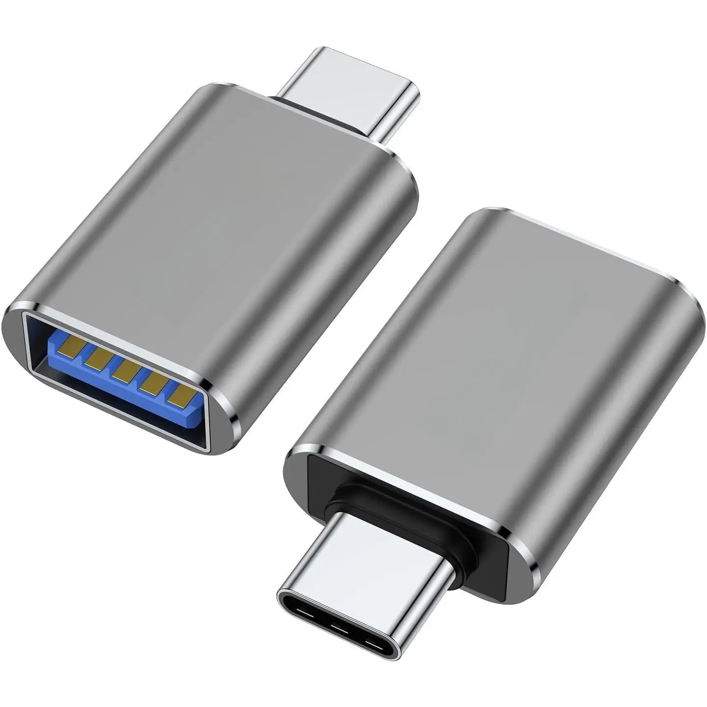 2-Pack USB-C to USB 3.0 OTG Adapters - Reversible Design, Thunderbolt 3 Compatible, High-Speed Data Transfer Adapters for Laptops, MacBooks/Surface, Usb 3.0 Adapters