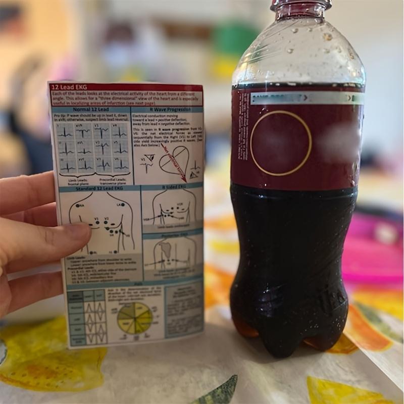 1/2/4-Piece ECG Pocket Guide, Double-Sided ECG Rhythm Interpretation Reference Card, Suitable For Nurses And Emergency Medicine Students, Portable Memo Card For Quick Learning Of Clinical Practice, Excellent Learning Card For ECG Interpretation