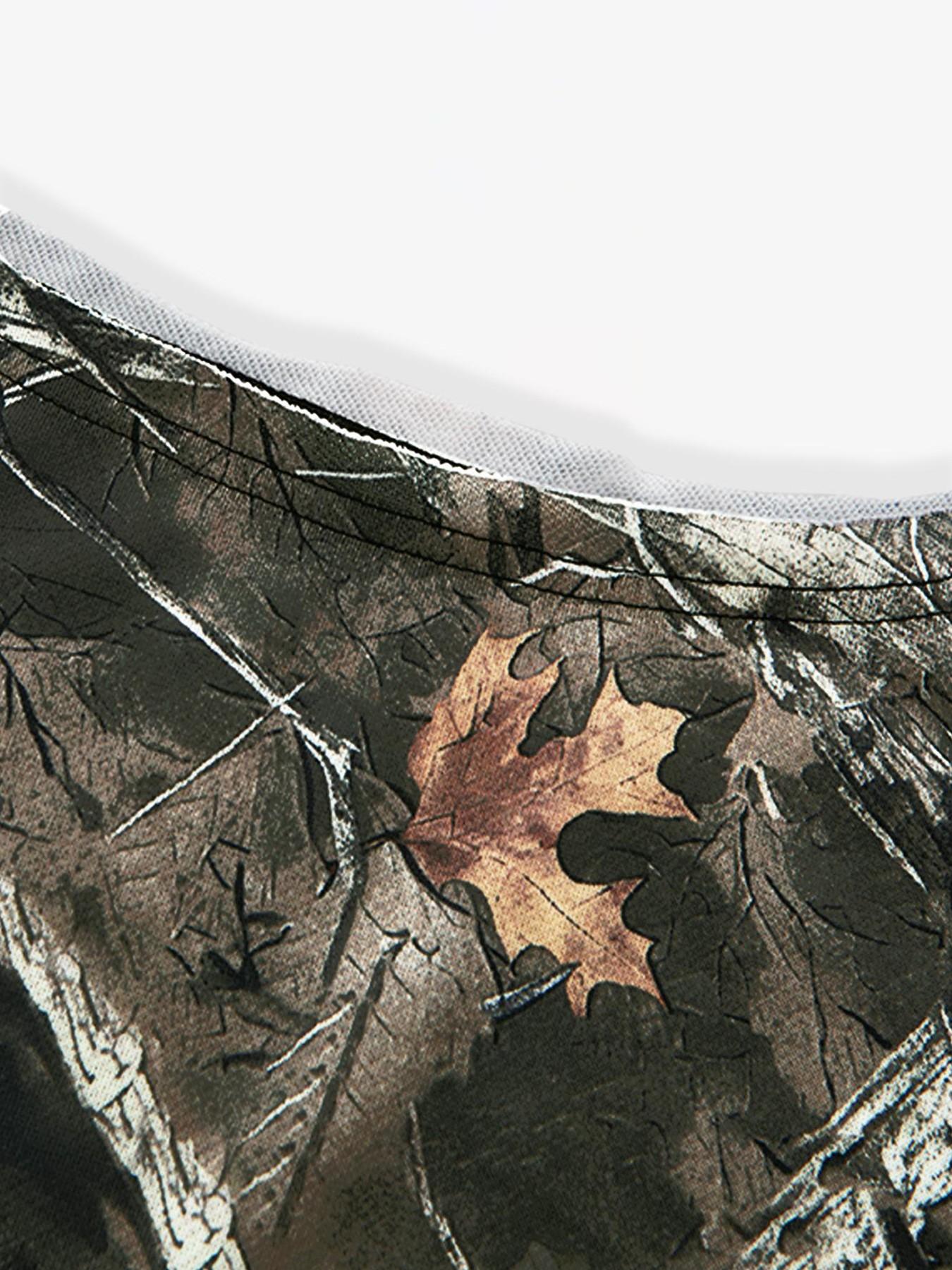 Women's Pullover Sweatshirt, Long Sleeve, Branch Texture Print, Fashionable and Comfortable, Casual Streetwear, Hip Hop, Dance, Motorcycle, Campus Style, Polyester Knit Pullover