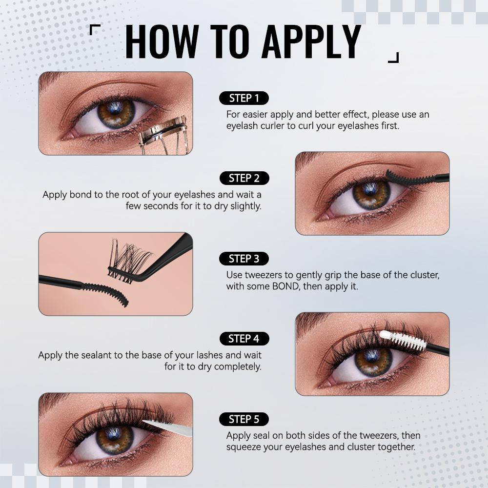 Flaunt Collection | Airy Cute Flaunt & Short Flaunt & Brown Flaunt & One-Length Flaunt | Waterproof, Long-Lasting Lashes | Flora | Natural Daily, Volume Style | Beginner Friendly DIY Lashes For a Flawless, Voluminous Look