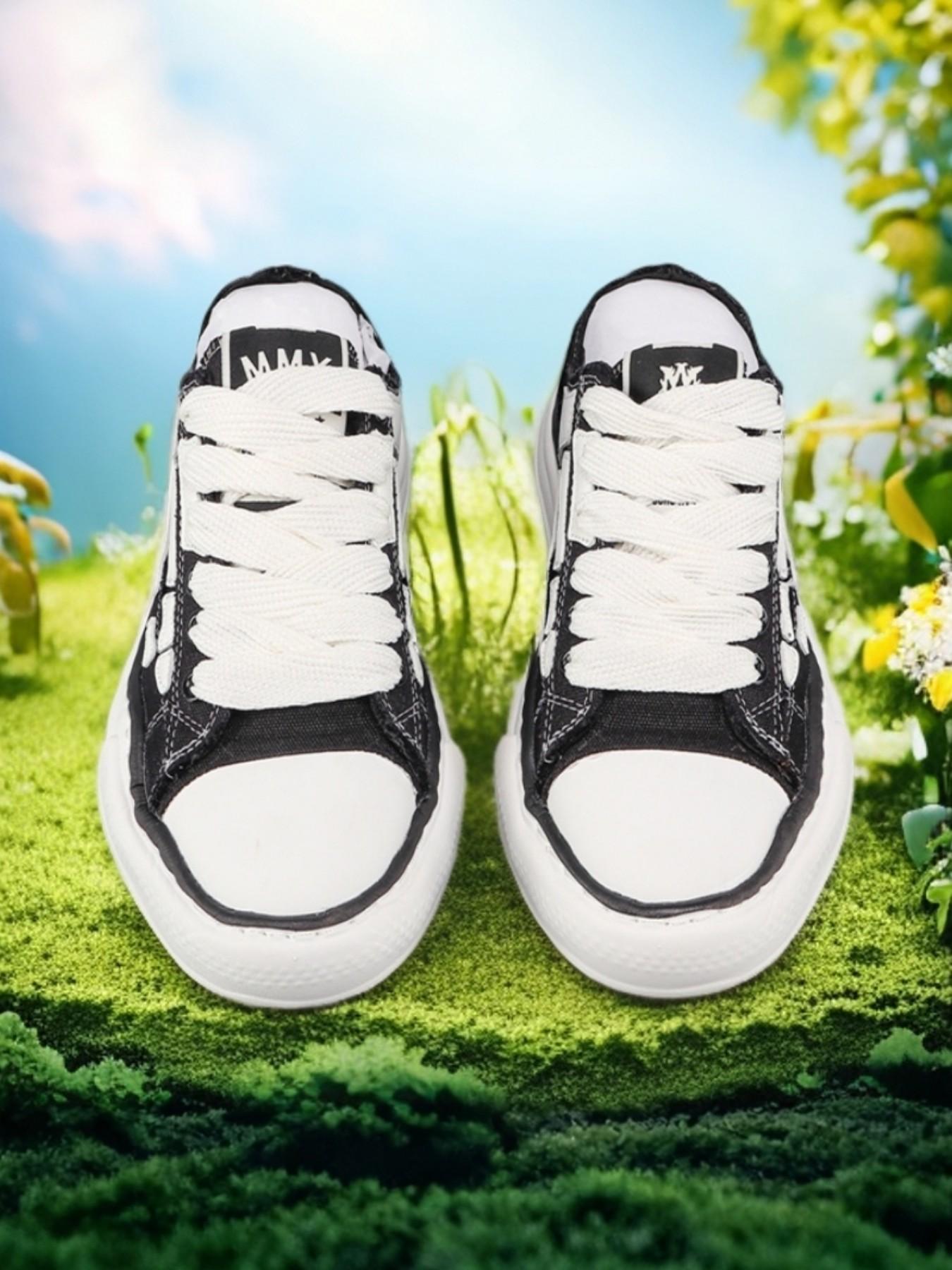 Vintage Thick Sole Rubber Canvas Shoes, Casual Low Top Flatform Sneakers, Patchwork Textile Upper, All Seasons Wear, Medium Width,breathable,rain,cowgirl,everyday,cute,ultra,footwear,shrug,anti-slip,comfortable