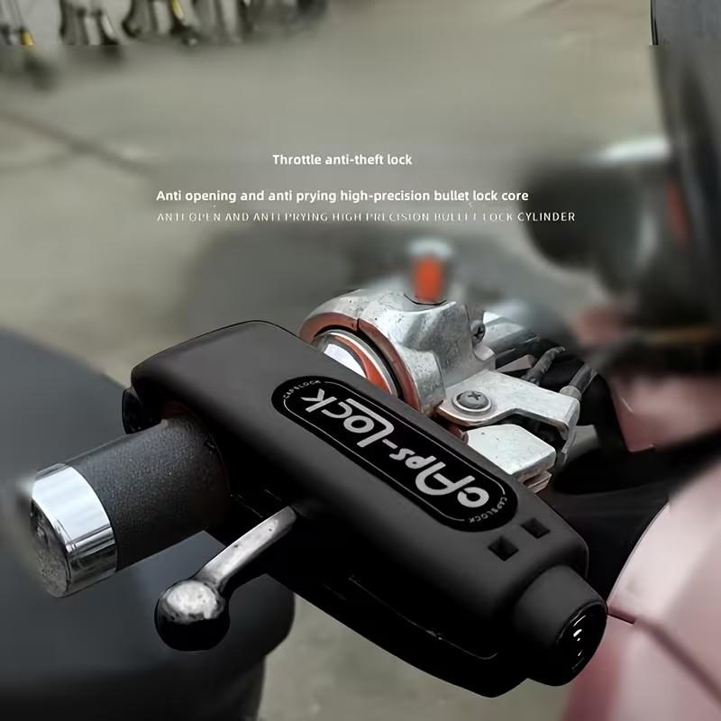 2-Key Anti-Theft Handle Lock Set, Motorcycle Password Lock, Abs Fuel Lock, Keyless System, Fits Motorcycles, Atv, Scooters, Easy Install